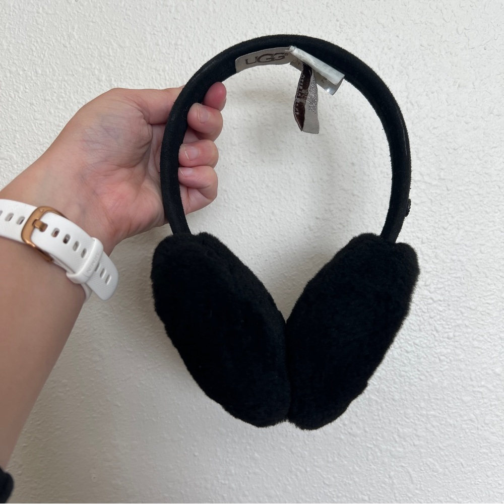 UGG Black Shearling Earmuffs